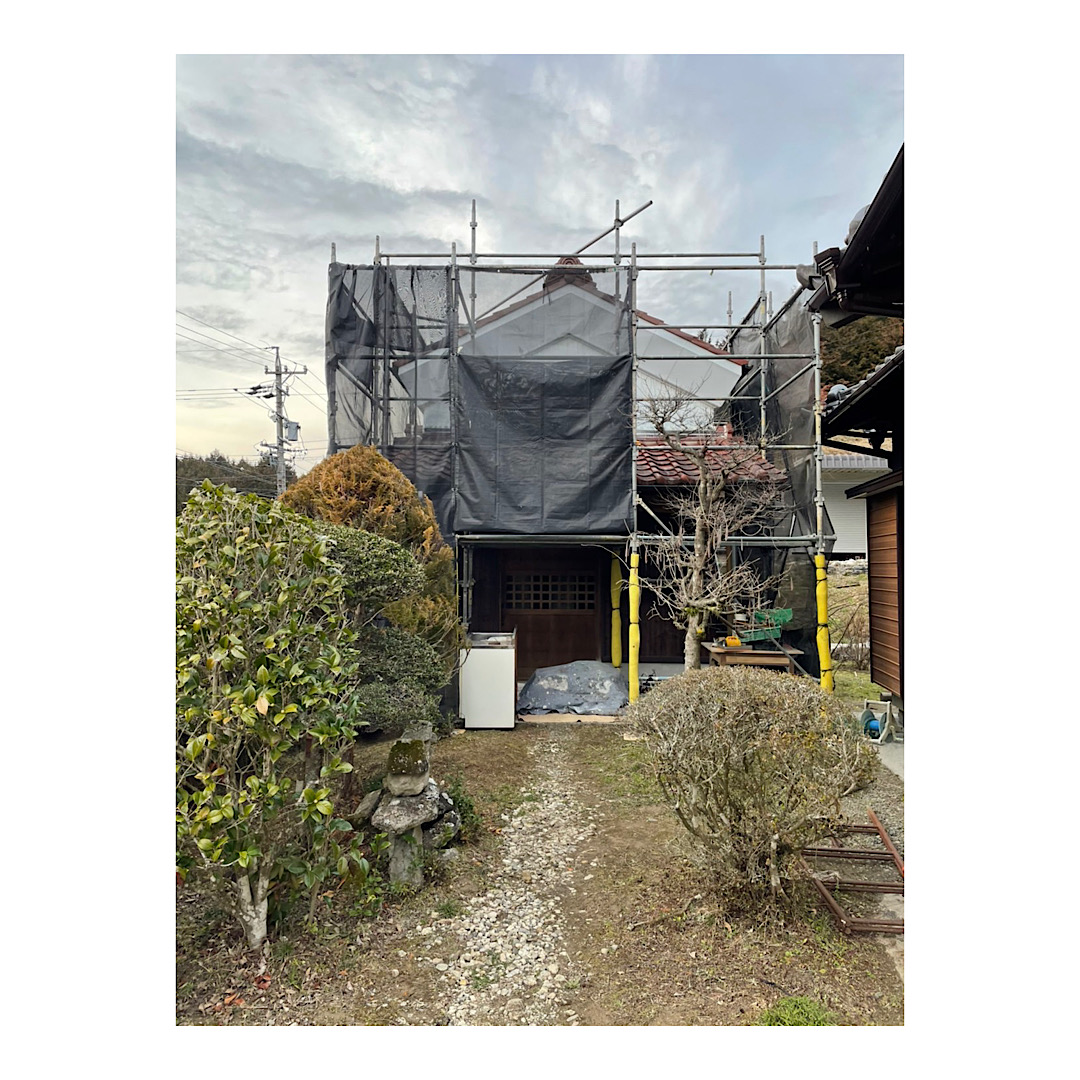 住宅の外壁塗装工事用足場 アイキャッチ画像