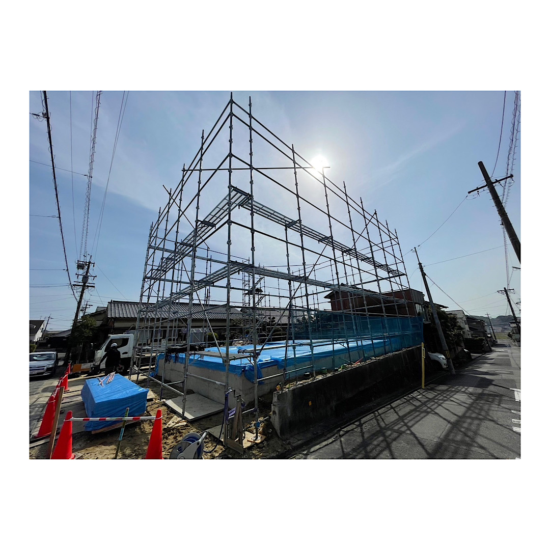 戸建て新築用足場 先行足場 アイキャッチ画像