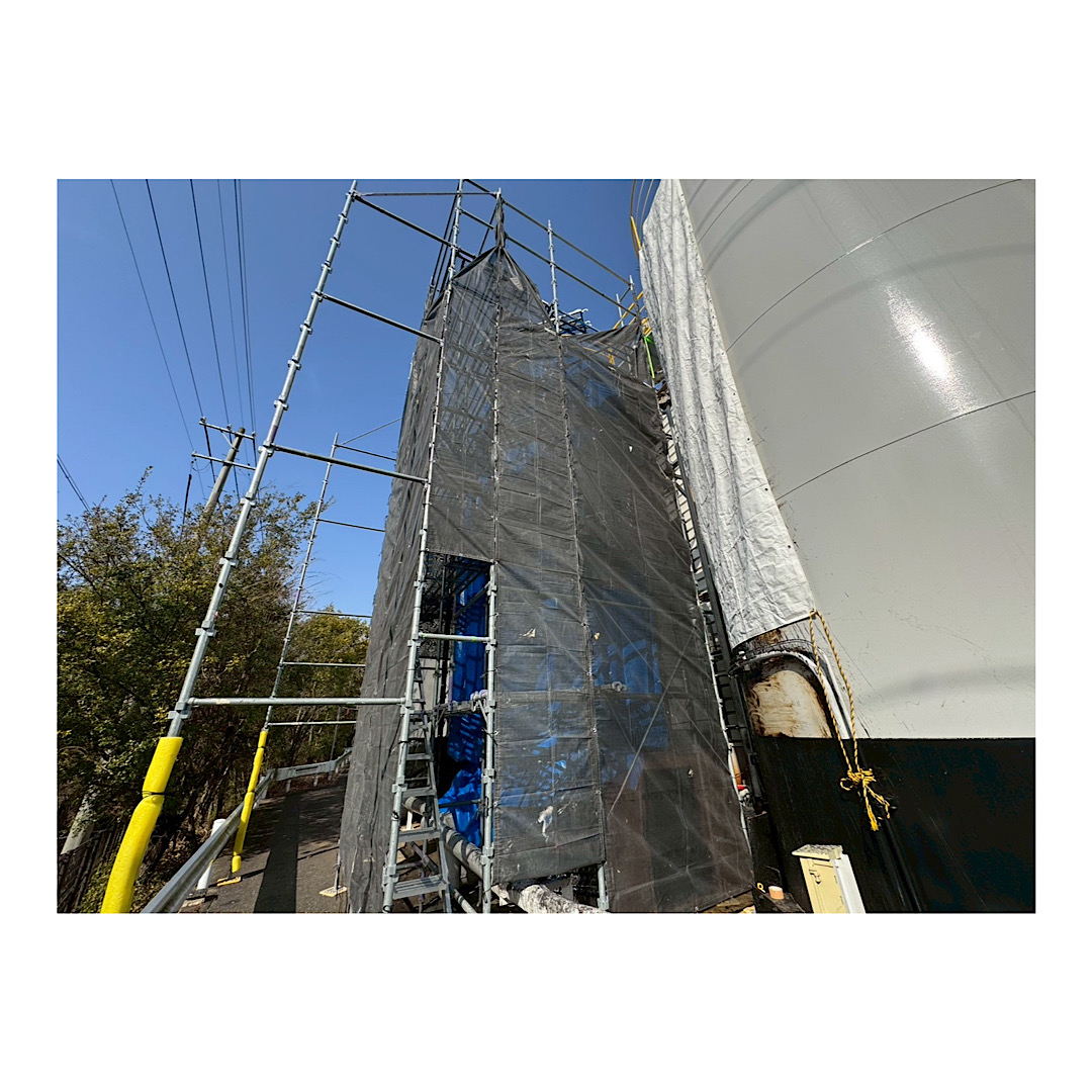 タンク足場組み立て工事 アイキャッチ画像