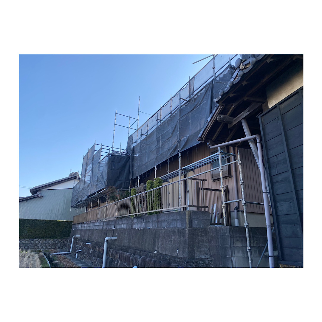 民家足場組み立て工事 アイキャッチ画像