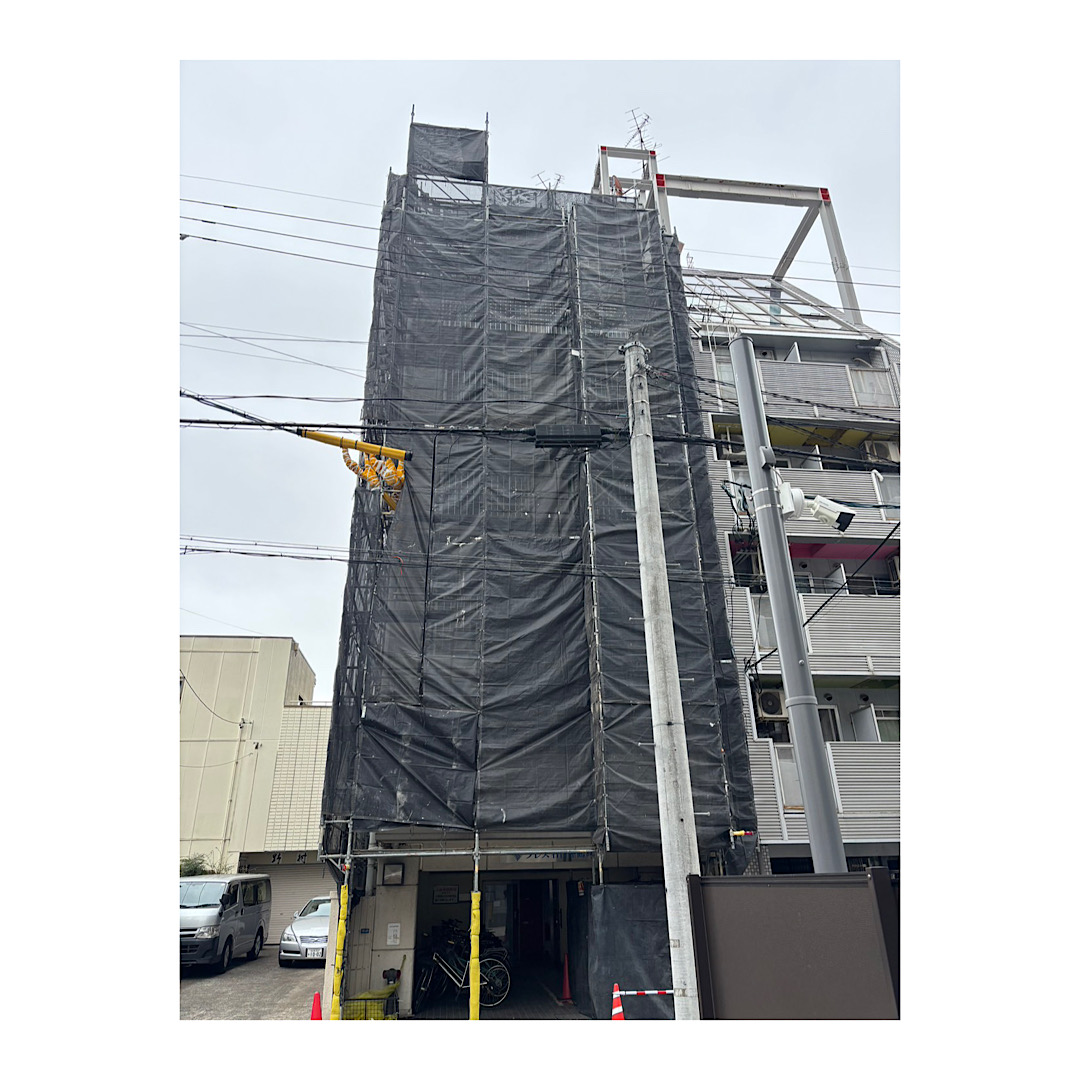 マンション足場組み立て工事 アイキャッチ画像