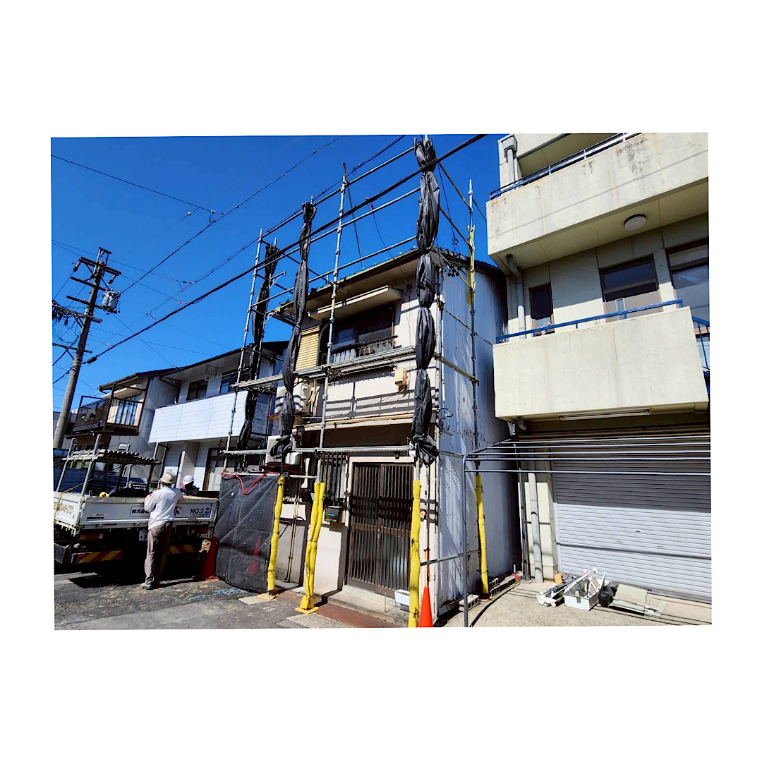 民家足場組み立て工事 アイキャッチ画像