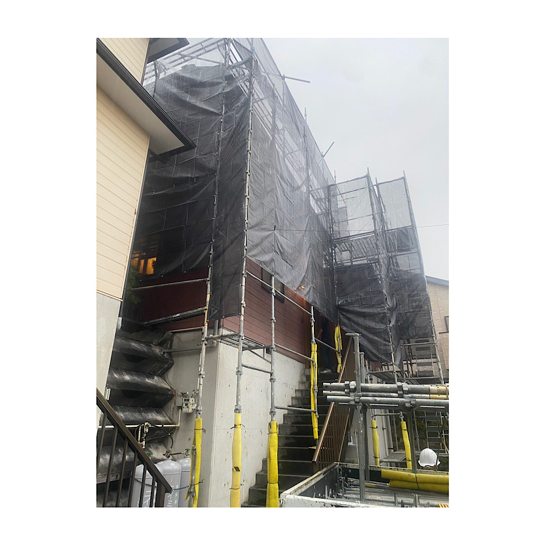 3階戸建て足場組み立て工事 アイキャッチ画像