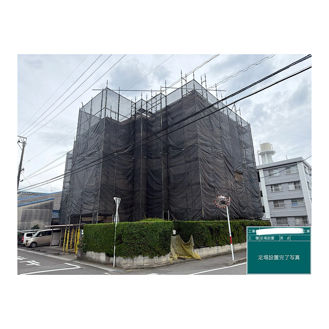 マンション足場組み立て工事 アイキャッチ画像