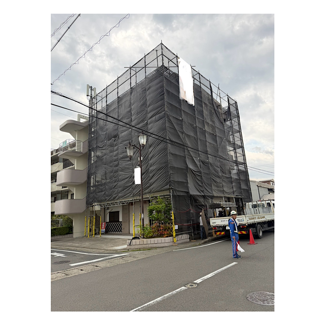 マンション足場組み立て工事 アイキャッチ画像