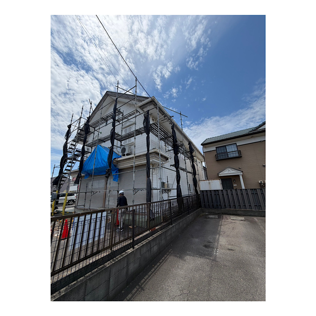 アパート足場組み立て工事 アイキャッチ画像