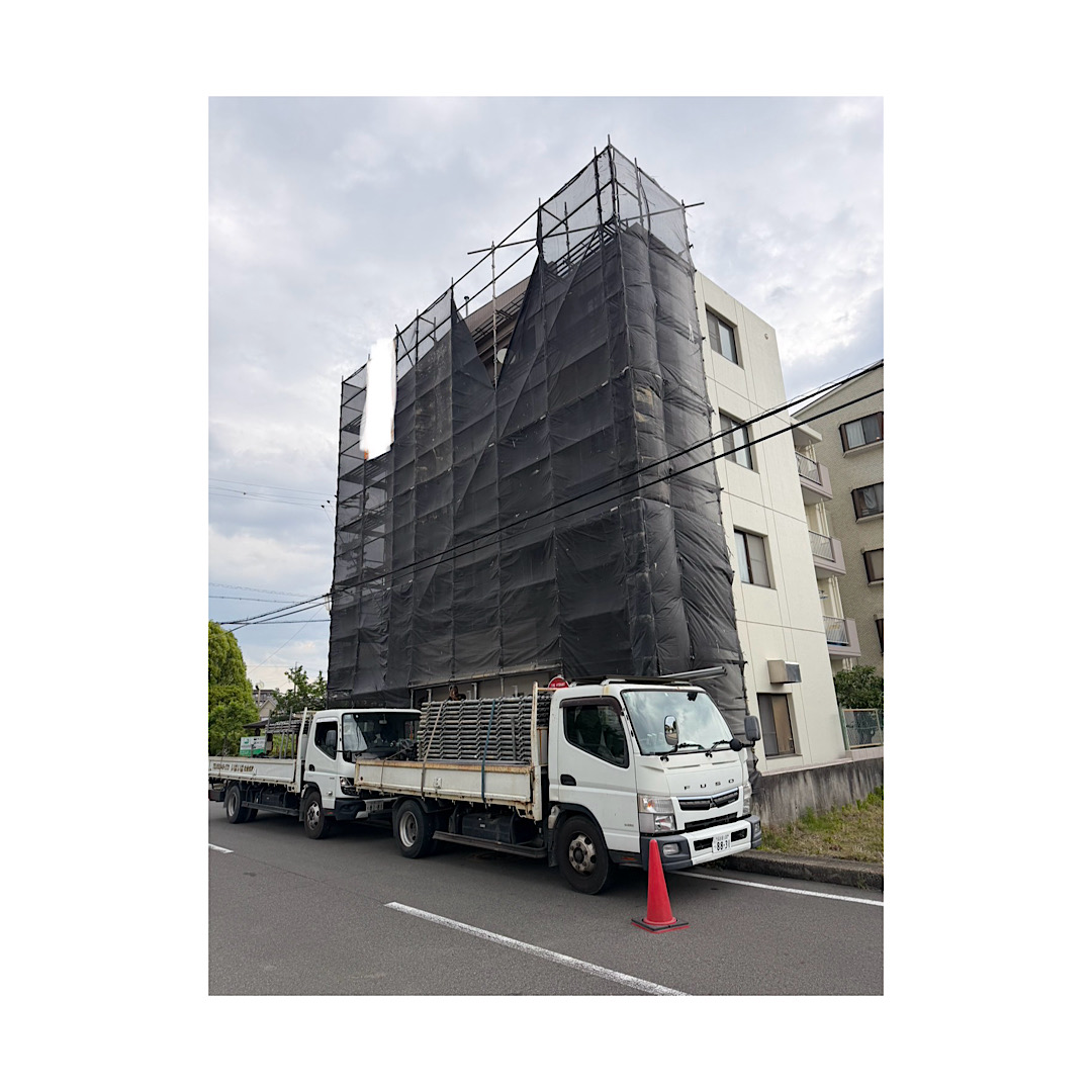 マンション足場組み立て工事 アイキャッチ画像