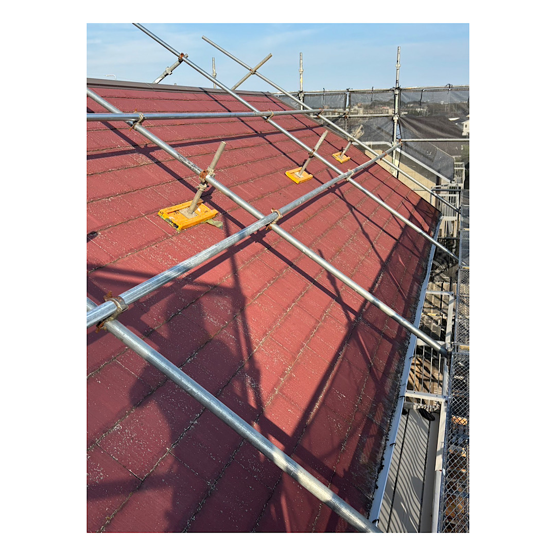 住宅足場組み立て工事 屋根足場 アイキャッチ画像