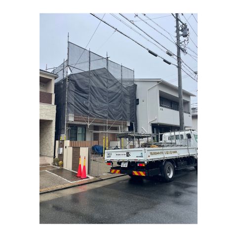 伊賀市戸建て足場工事