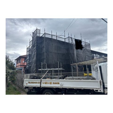 瑞穂区戸建て足場工事