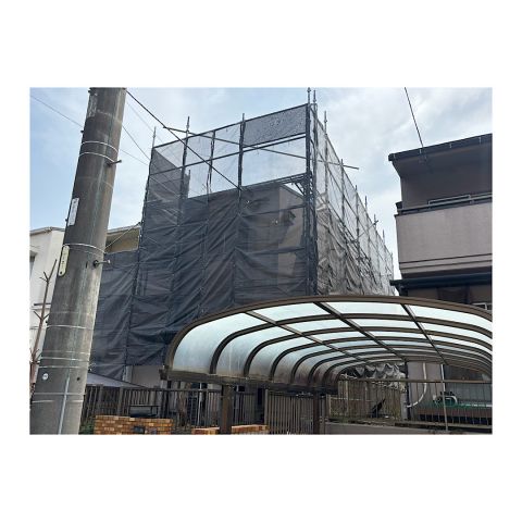 大口町戸建て足場工事