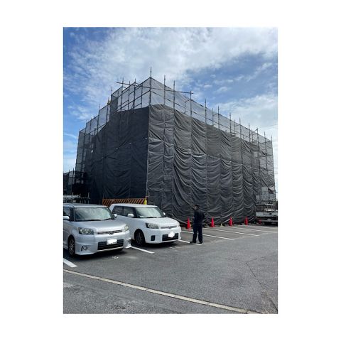 東海市マンション足場工事