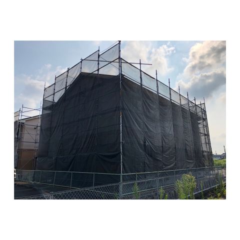 南区 アパート足場工事