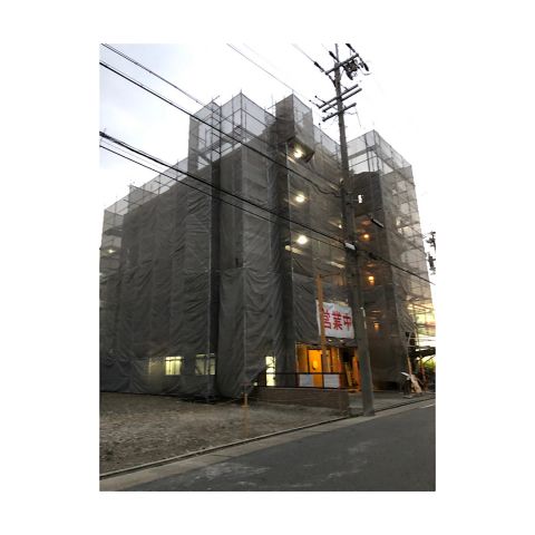 マンション足場工事 マンション外壁改修工事