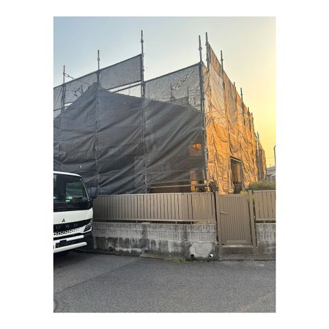 朝日町戸建て足場工事