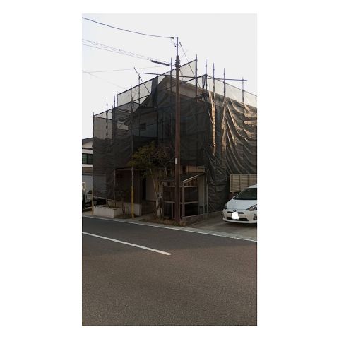 名張市民家足場工事