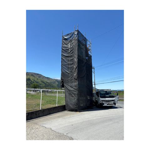 恵那市独立看板足場工事