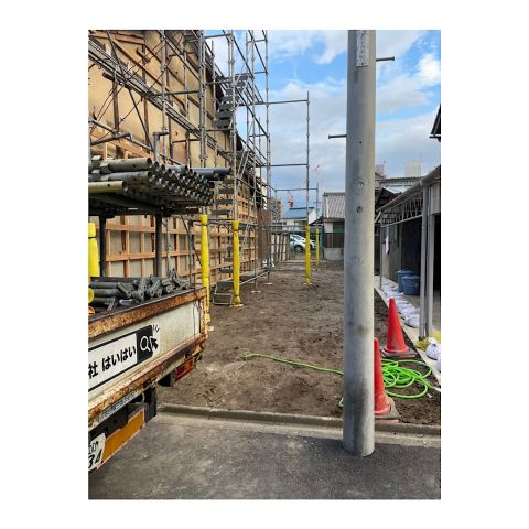 津市増築用足場工事