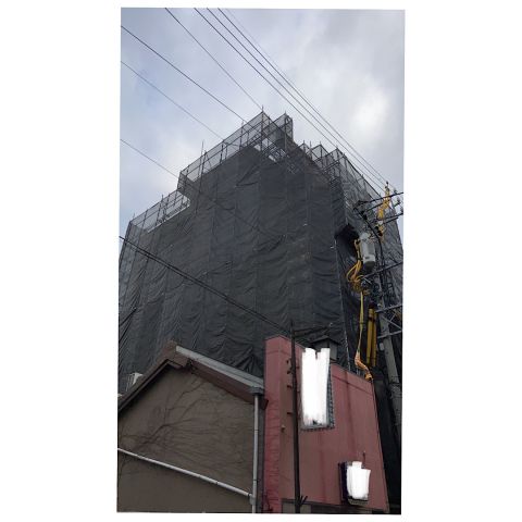 稲沢市 商業ビル足場工事