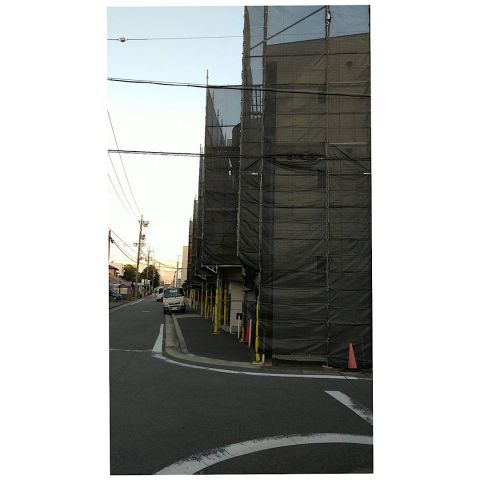 川越町 マンション足場工事