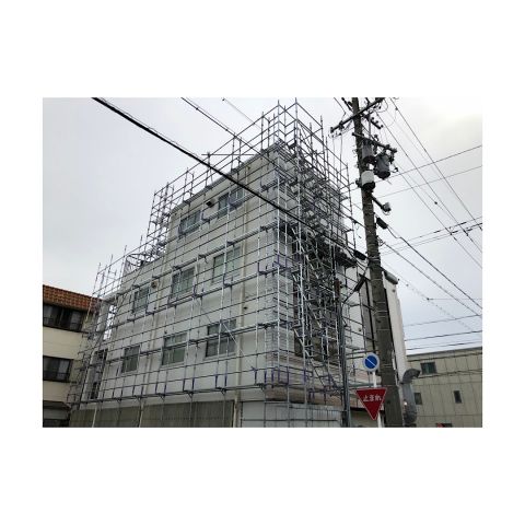 羽島市 マンション足場工事