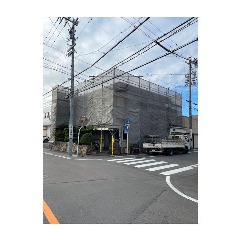 商業施設足場組み立て工事