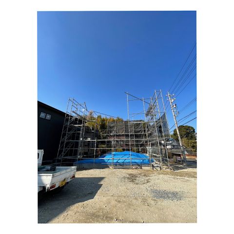 新築足場工事 先行足場