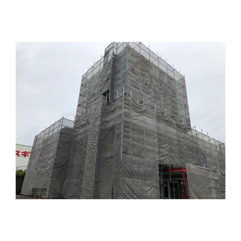 商業施設足場組み立て工事