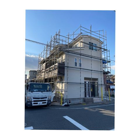 戸建て足場組み立て工事 戸建て外壁塗装 民家シーリング工事