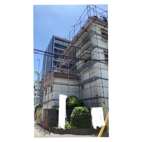 マンション足場組み立て工事 仮設工事