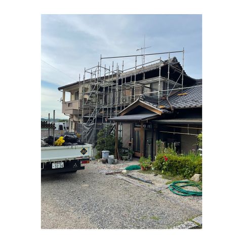 住宅足場組み立て工事 仮設足場工事 瓦工事