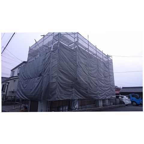 戸建て足場工事 住宅外壁塗装用足場工事