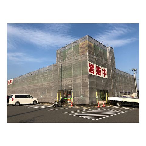 大型商業施設足場組み立て工事