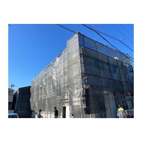 商業施設足場組み立て工事