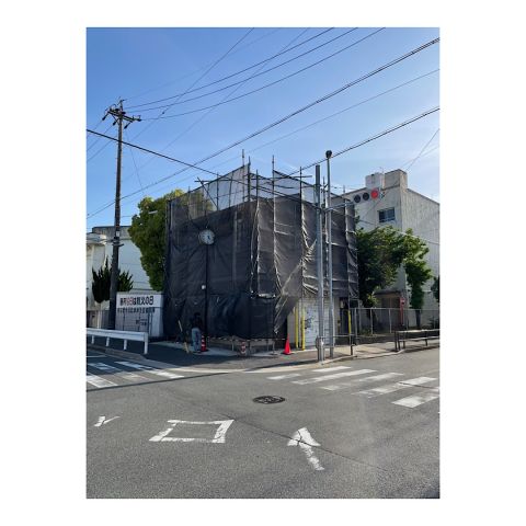 消防施設の足場組み立て工事