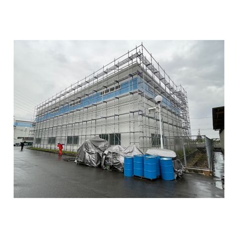 商業施設足場組み立て工事 商業施設外壁リフォーム工事