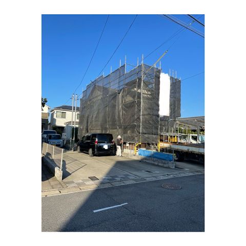 住宅外壁工事用足場組み立て工事