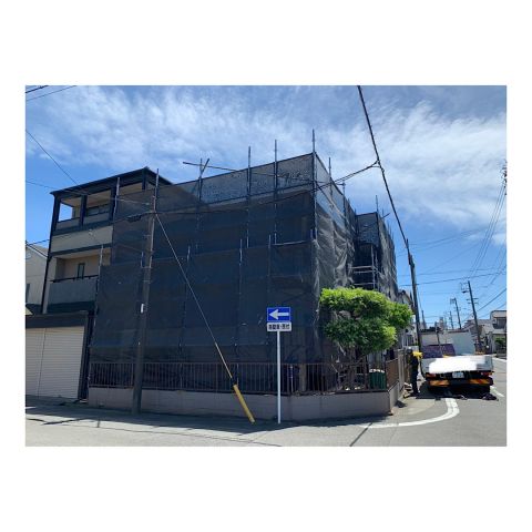 屋根工事用足場組み立て工事