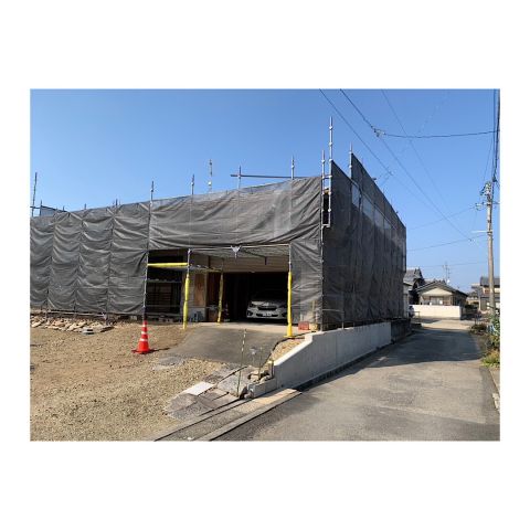 先行足場 新築工事用足場組み立て工事