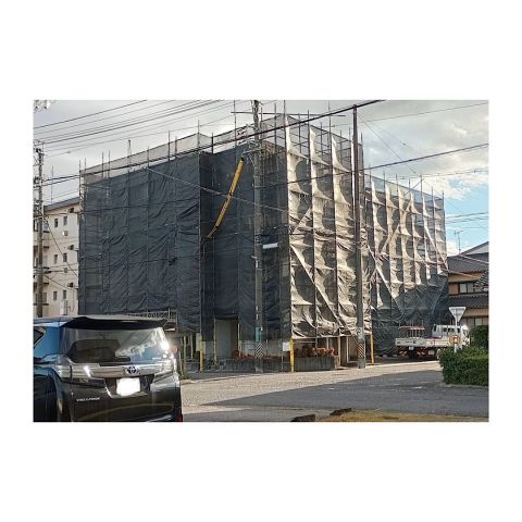 瑞浪市 マンション足場組み立て工事