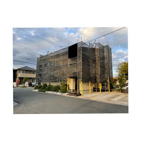 亀山市 戸建て足場組み立て工事