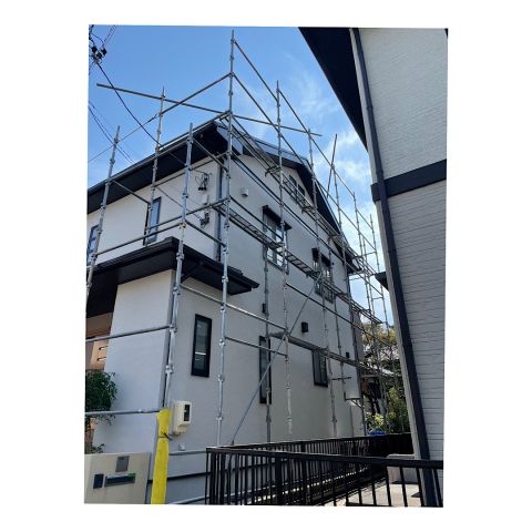 戸建て足場組み立て工事 仮設足場