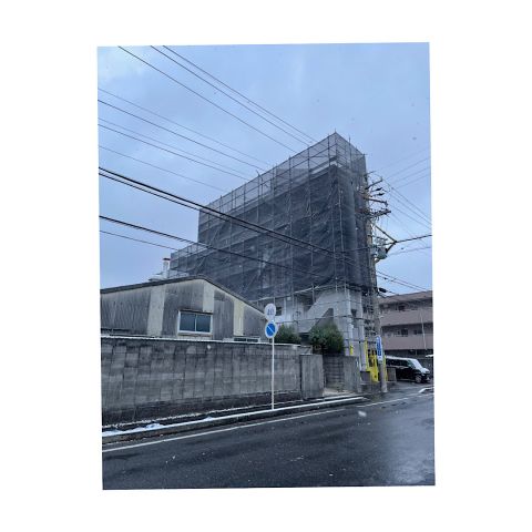 日進市 マンション足場組み立て工事