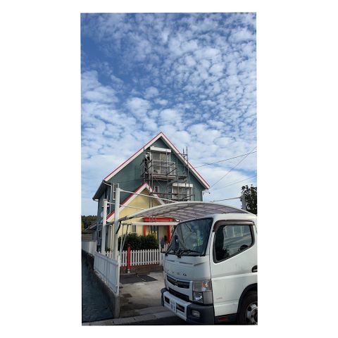 戸建て部分足場組み立て工事