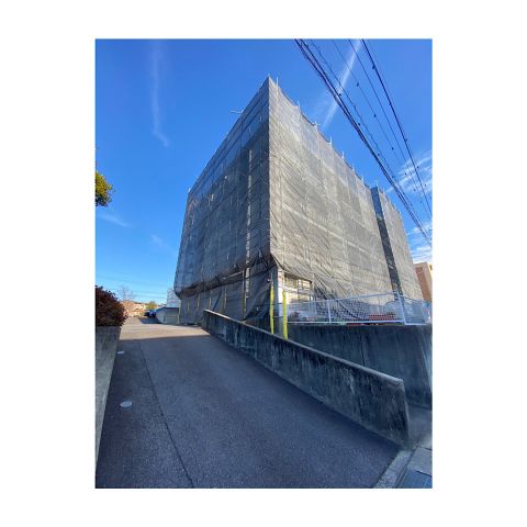 マンション足場組み立て工事 マンション外壁改修工事