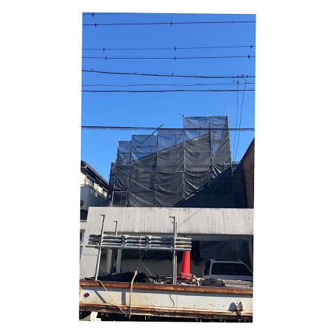 戸建て足場組み立て工事 昇降階段