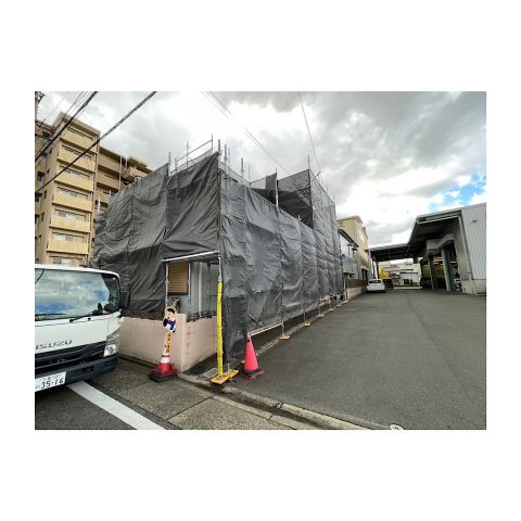 民家足場組み立て工事 屋根カバー工法工事