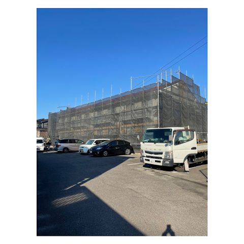 アパート仮設工事 昇降階段