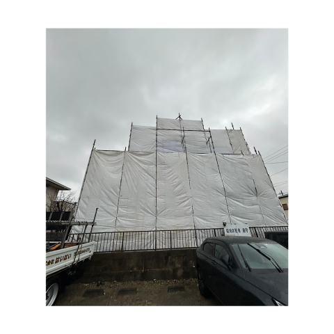 新築足場工事 先行足場 仮設足場