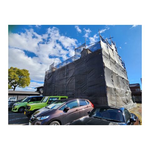 アパート外壁塗装用足場